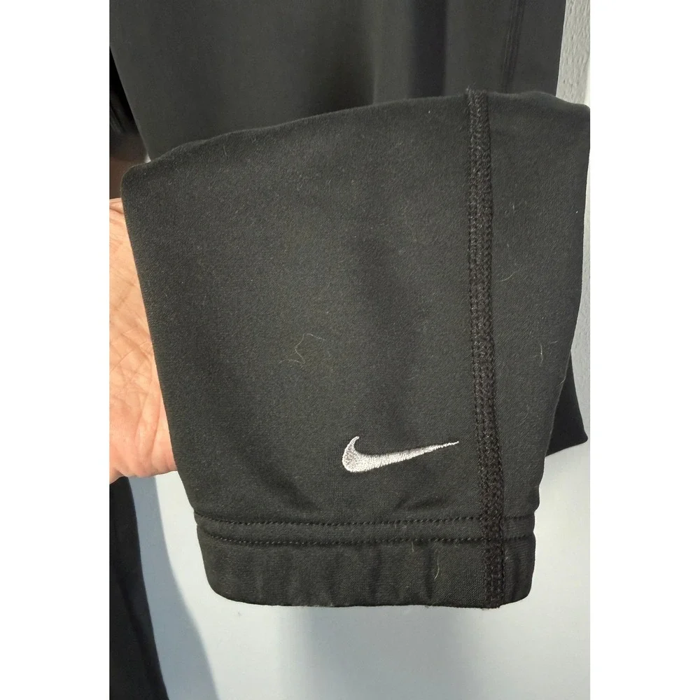 Nike Pro Womens Leggings Size L Black Fit Dry One Therma Fit 7/8 Activewear Run